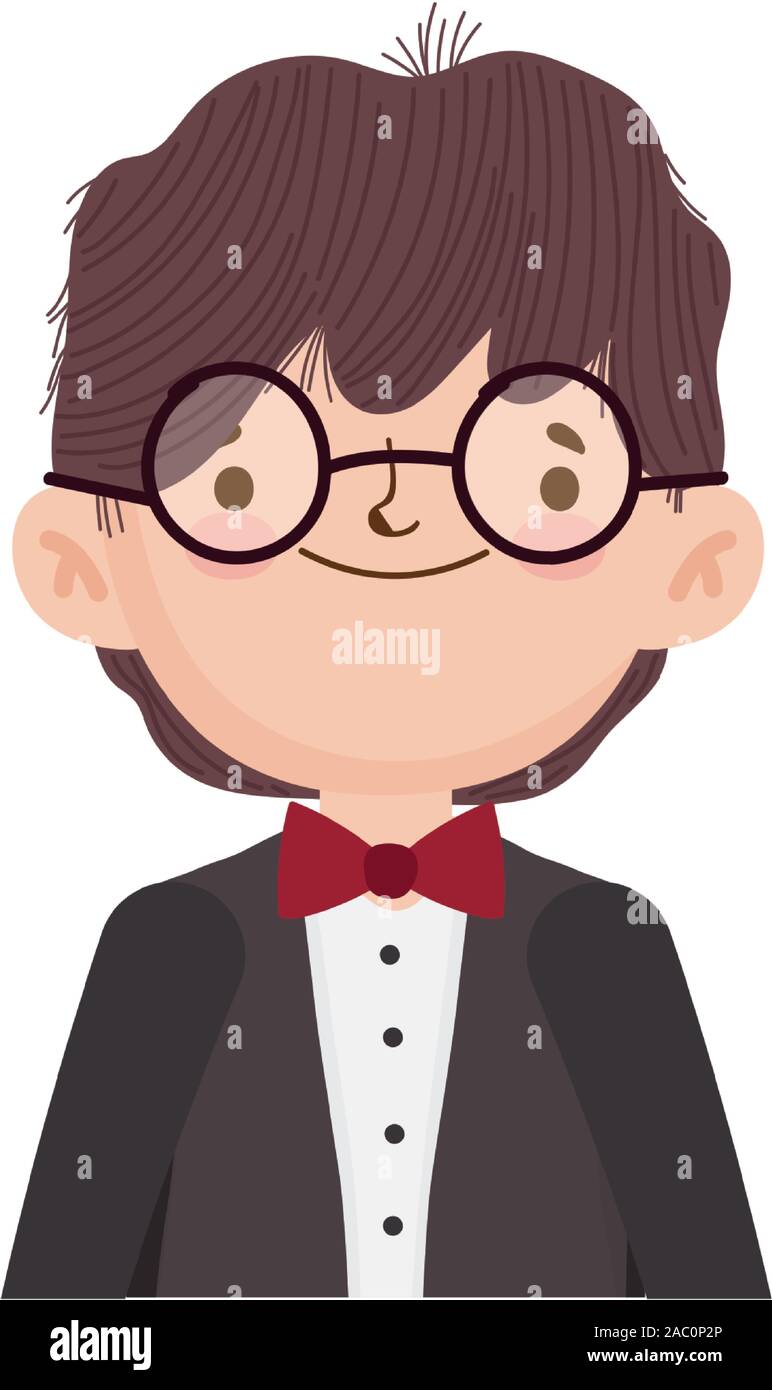 wedding groom man cartoon character in suit vector illustration Stock ...