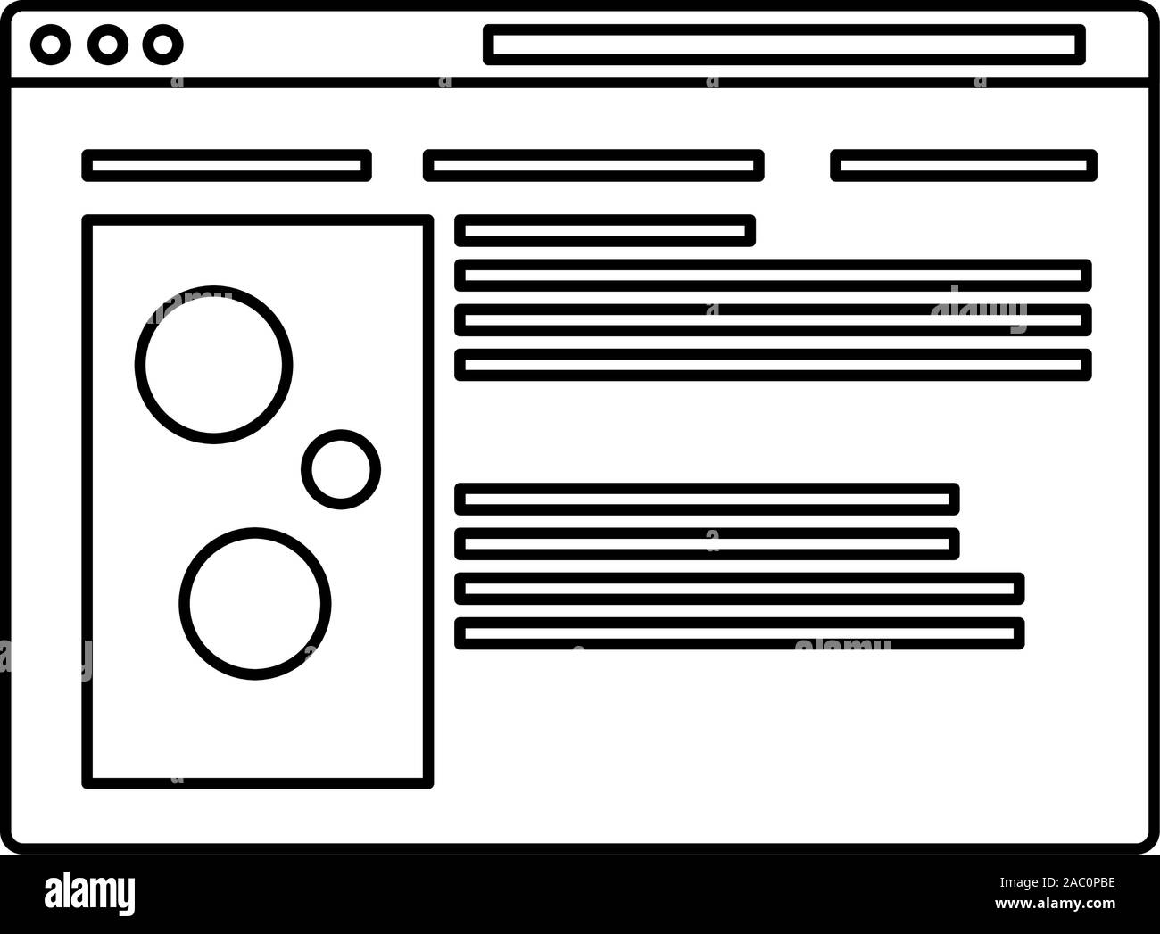 social network profile on white background vector illustration design ...