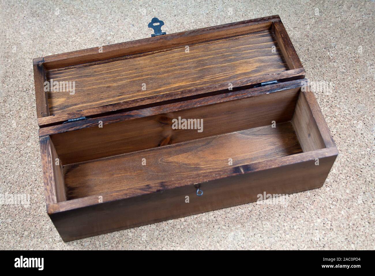 Open treasure chest Stock Photo