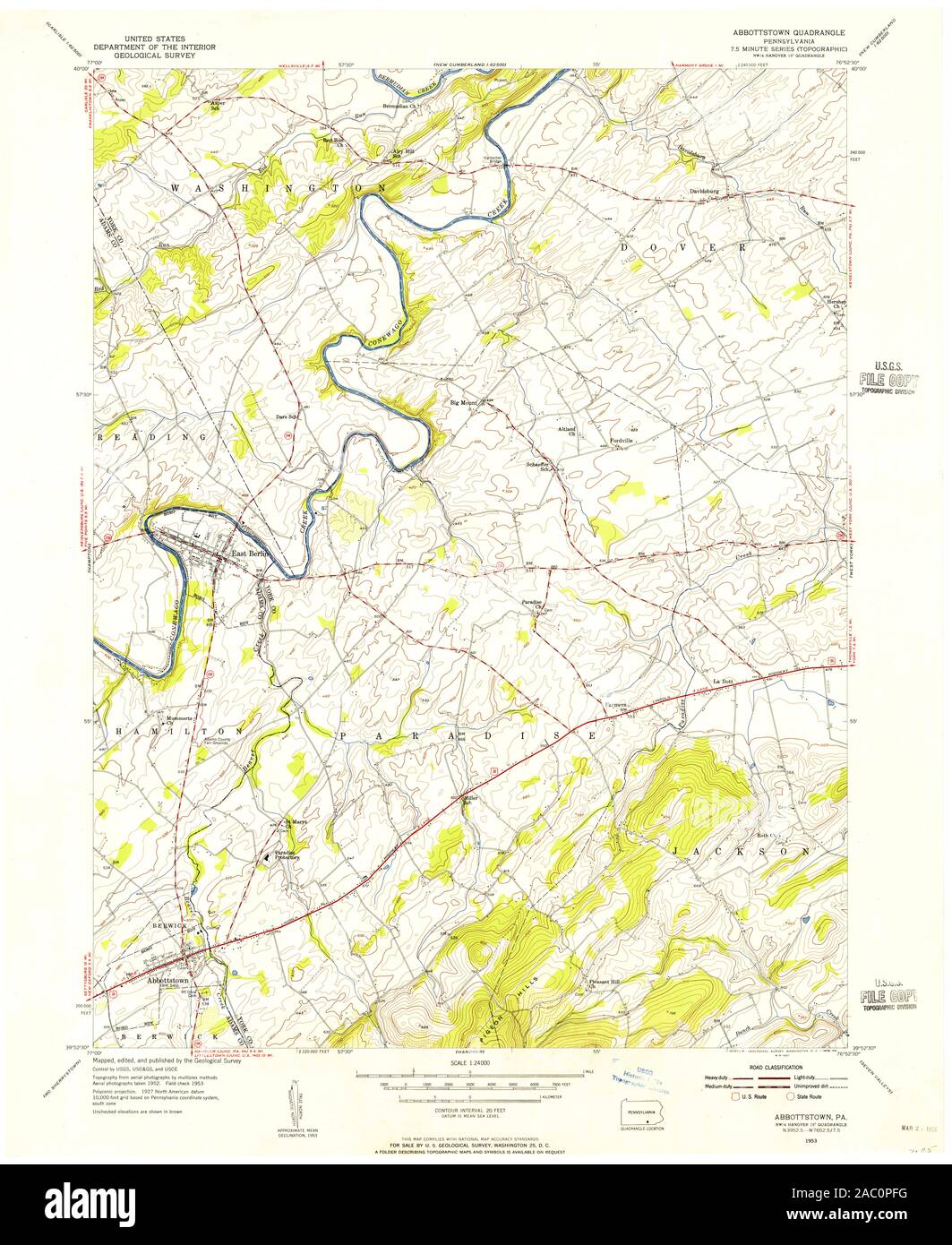 Abbottstown pennsylvania map hires stock photography and images Alamy