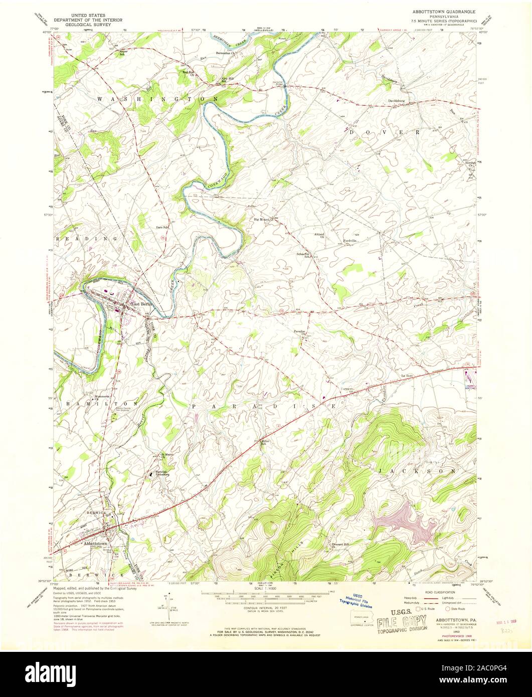Map of abbottstown hires stock photography and images Alamy