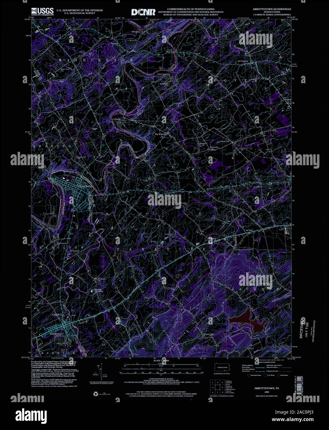 Map of abbottstown hires stock photography and images Alamy