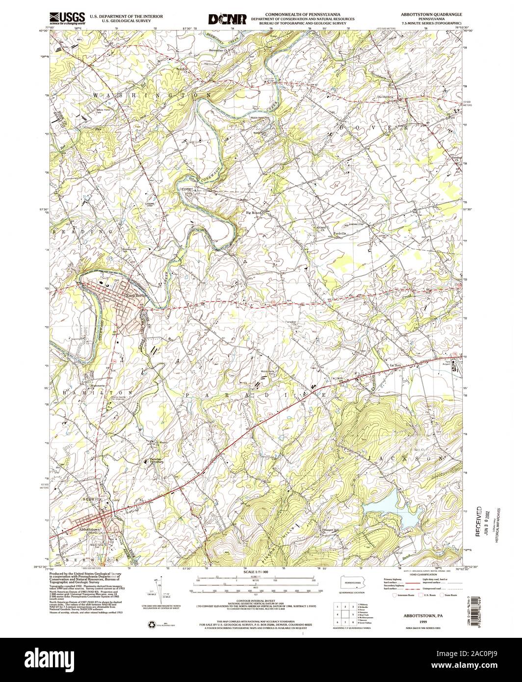 Map of abbottstown hires stock photography and images Alamy