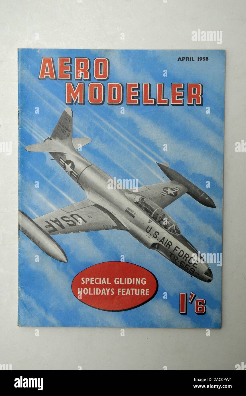 object, vintage air modeling magazine Stock Photo Alamy