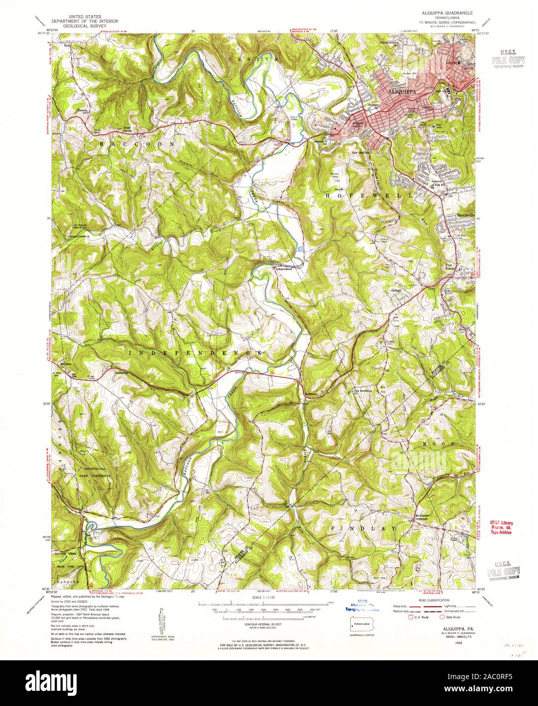 Aliquippa map hires stock photography and images Alamy