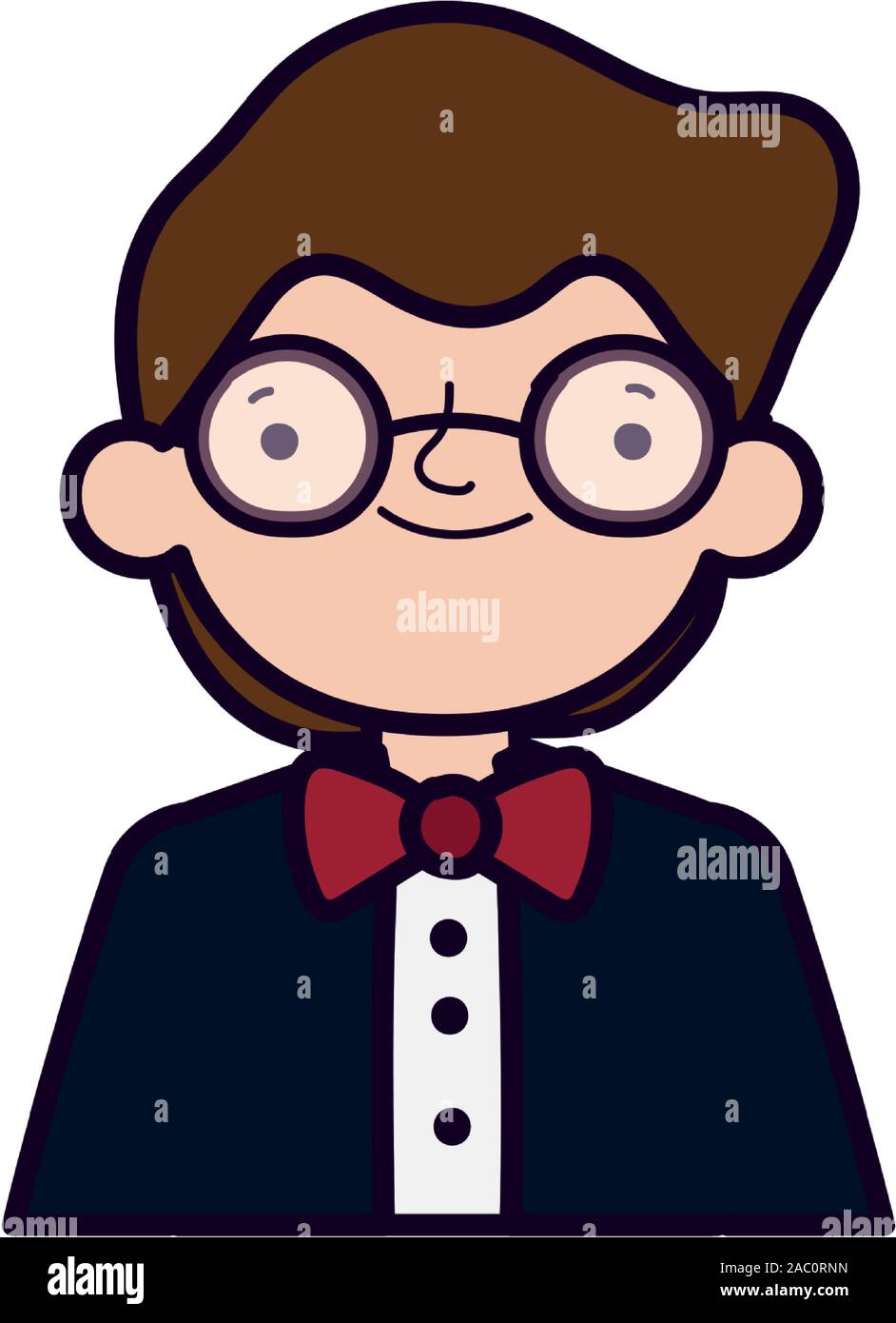 wedding groom man cartoon character in suit portrait vector ...