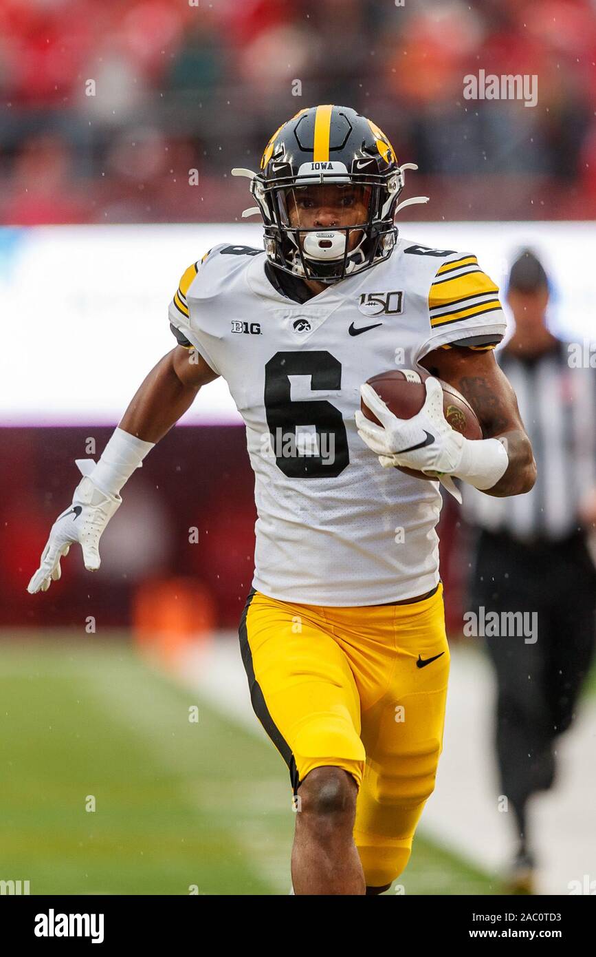 Lincoln NE. U.S. 29th Nov 2019. Iowa Hawkeyes wide receiver