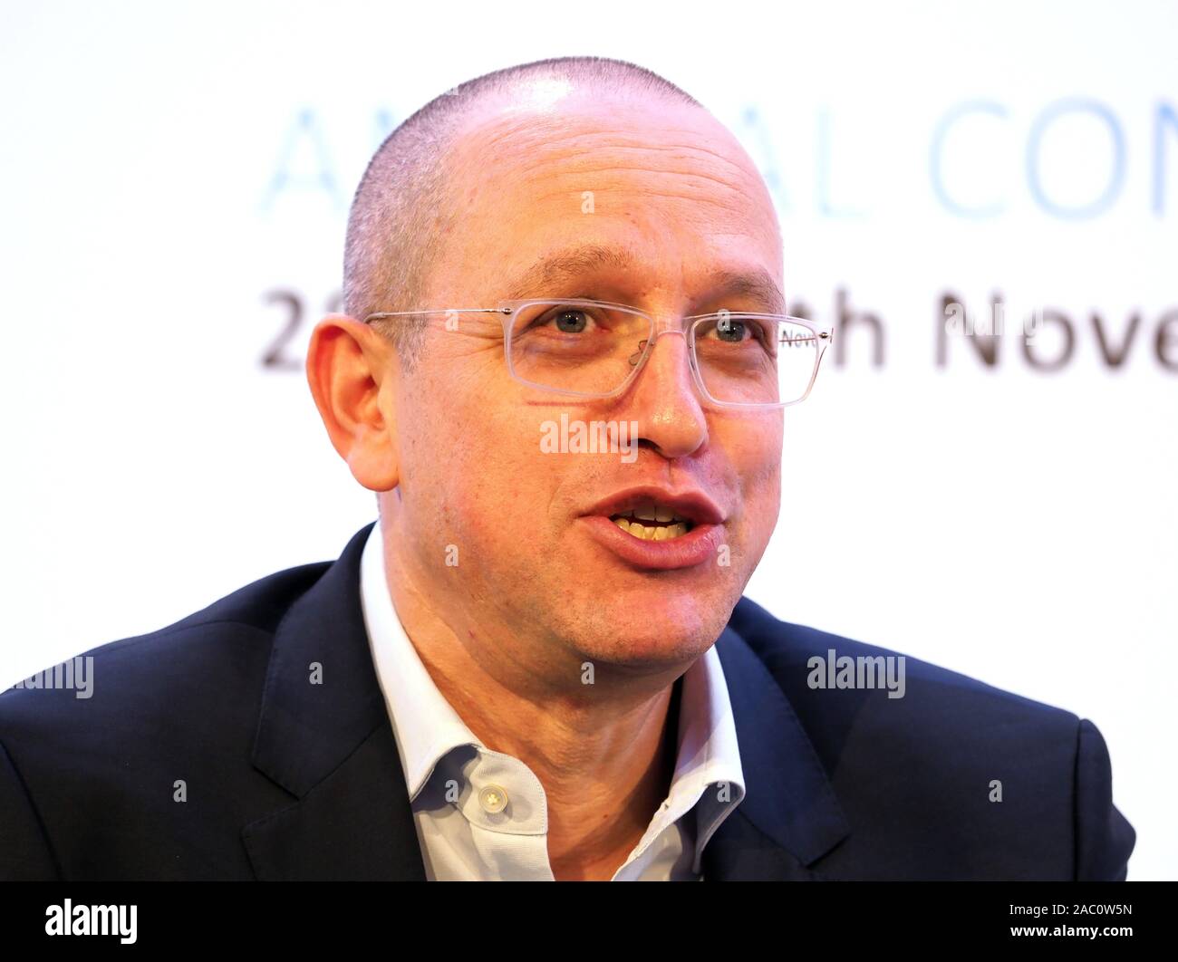 London, UK. 29th Nov, 2019. AOA Conference London UK, Shai Weiss, Chief Executive, Virgin Atlantic. Picture by Geoff Moore Credit: Dorset Media Service/Alamy Live News Stock Photo