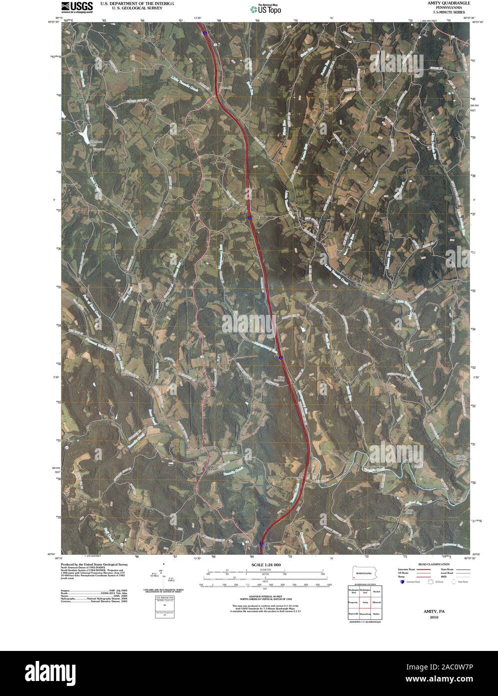 Amity pennsylvania map hires stock photography and images Alamy