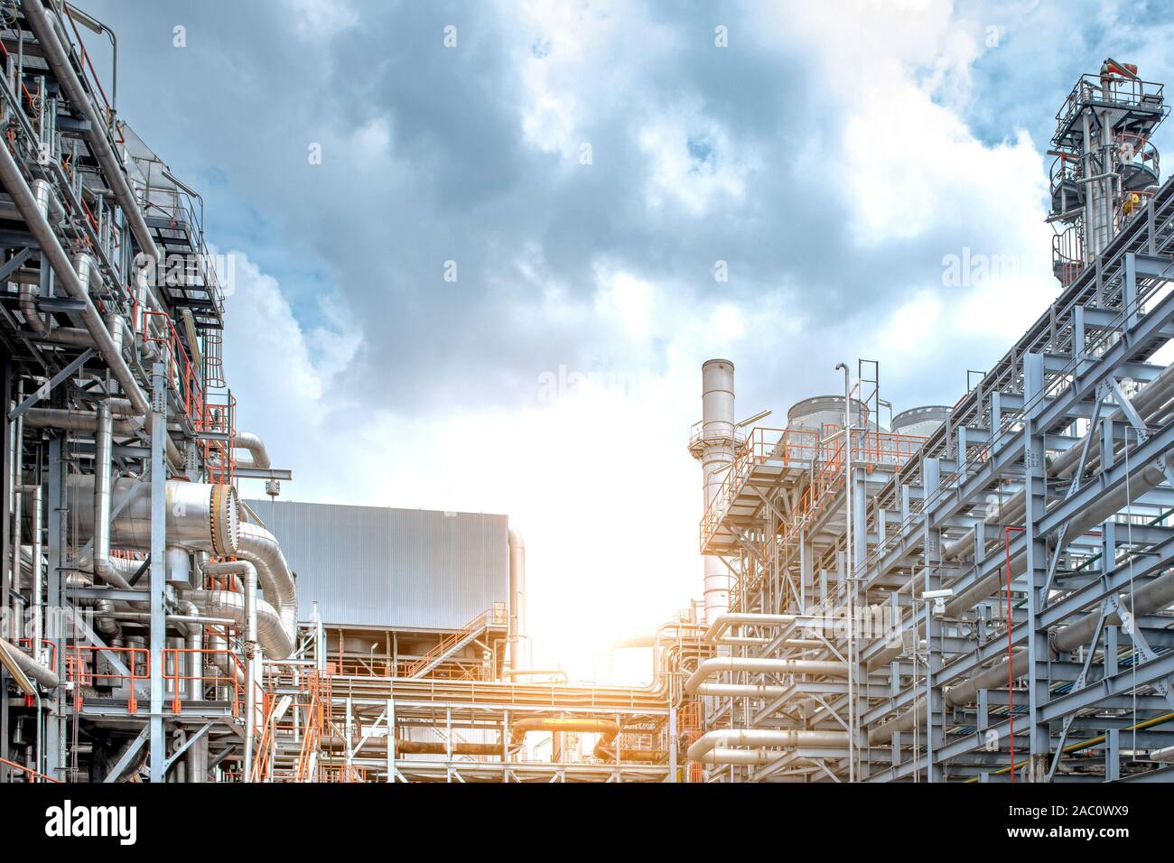 Oil and gas industrial refinery zone,Detail of equipment oil pipeline