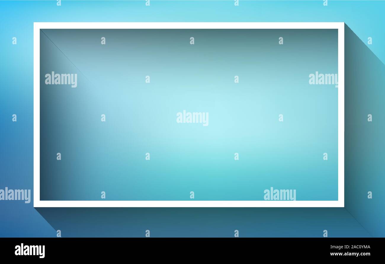 Border template with blue background illustration Stock Vector Image