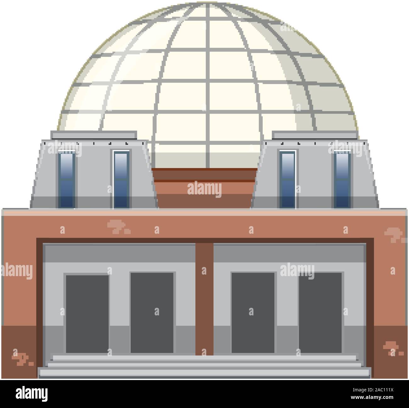 Isolated picture of modern building illustration Stock Vector Image ...