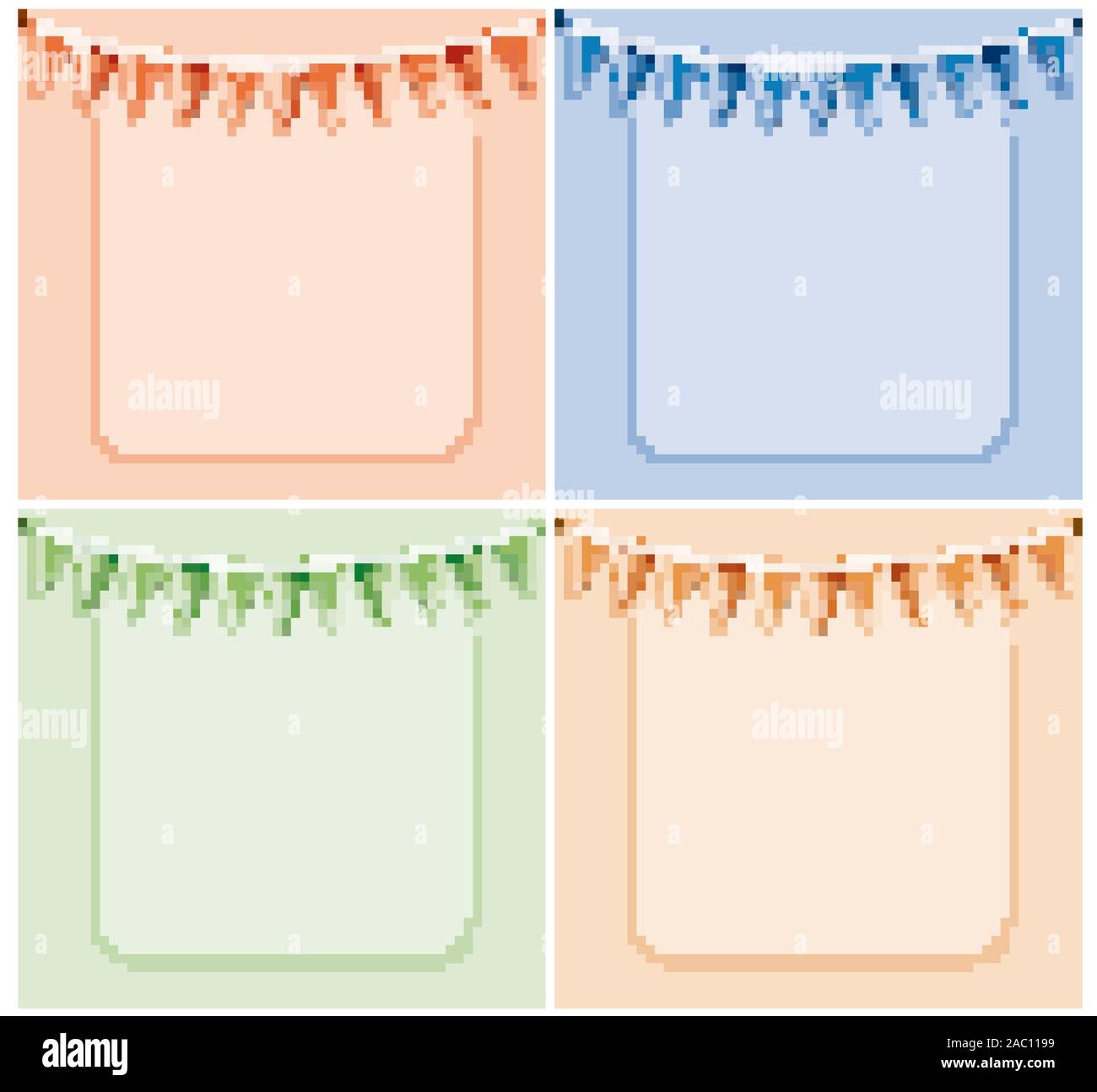 Background template with frame and flags illustration Stock Vector ...