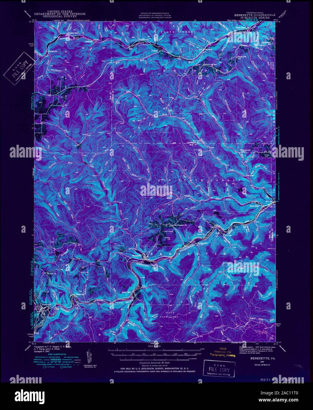 Map of benezette hires stock photography and images Alamy