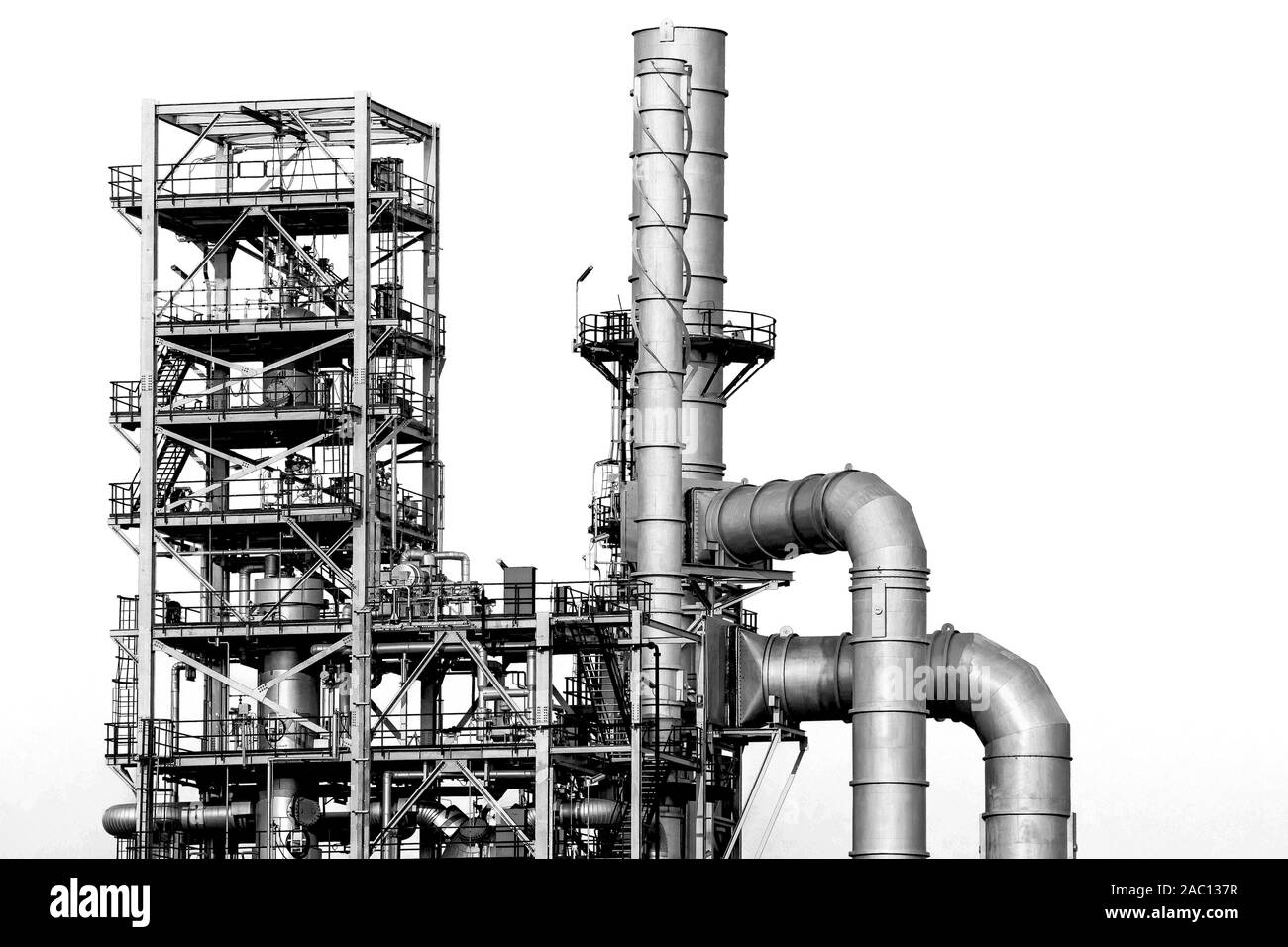 Industrial oil refinery,Detail of equipment oil pipeline steel with