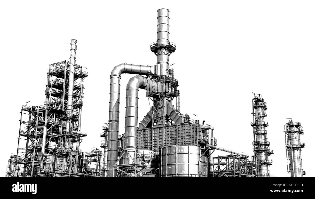 Industrial oil refinery,Detail of equipment oil pipeline steel with