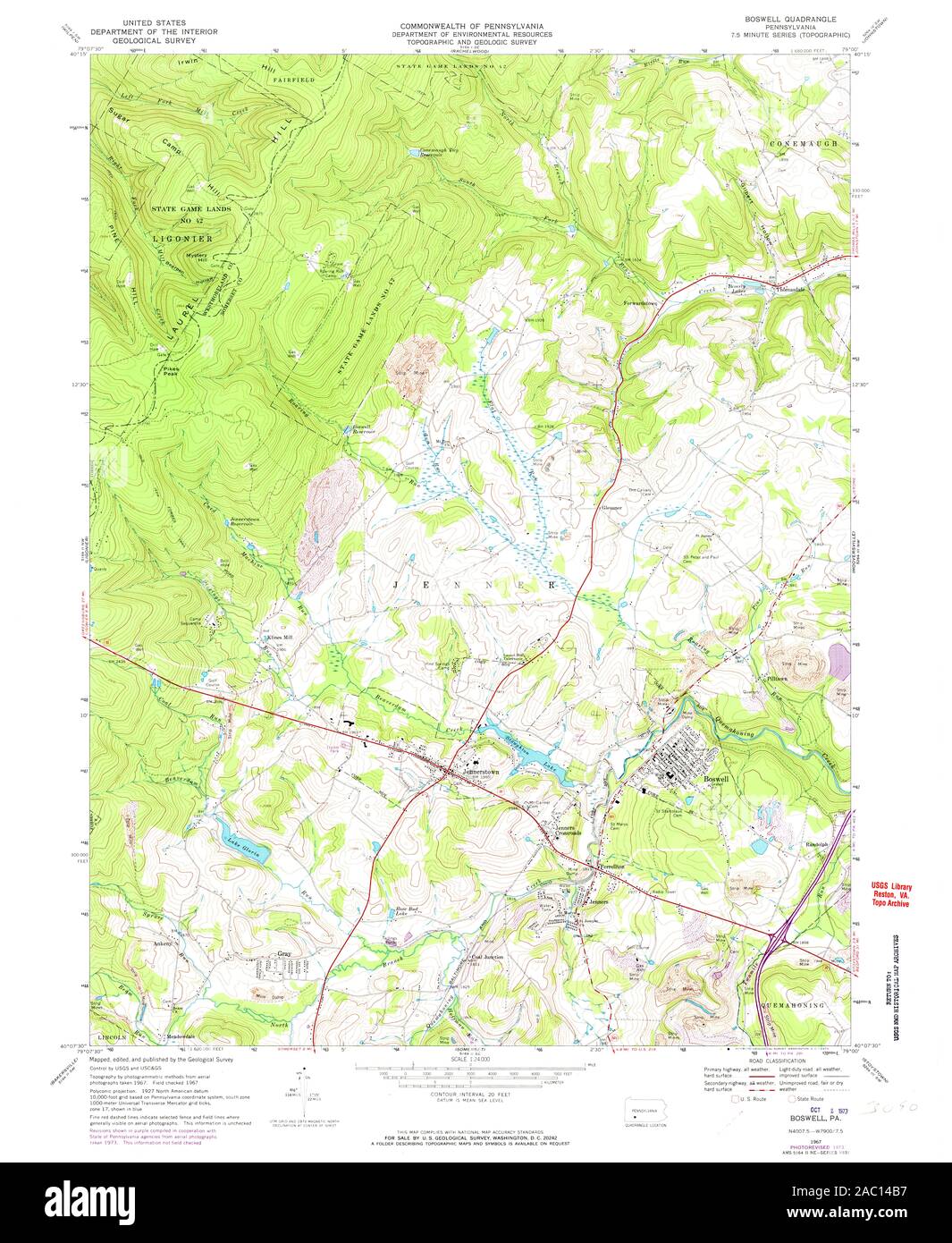 Map of boswell hires stock photography and images Alamy