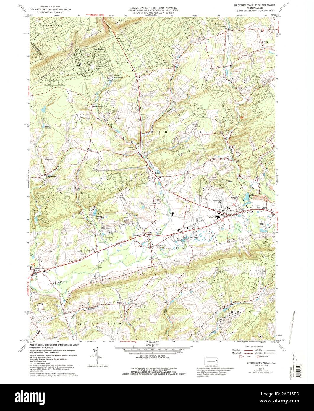 Brodheadsville map Cut Out Stock Images & Pictures Alamy