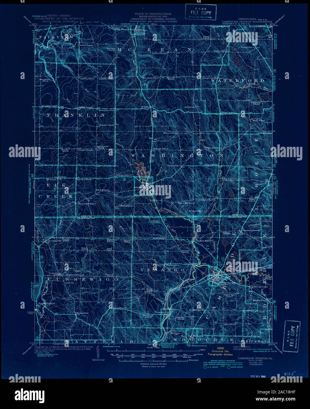 Map of cambridge springs hires stock photography and images Alamy