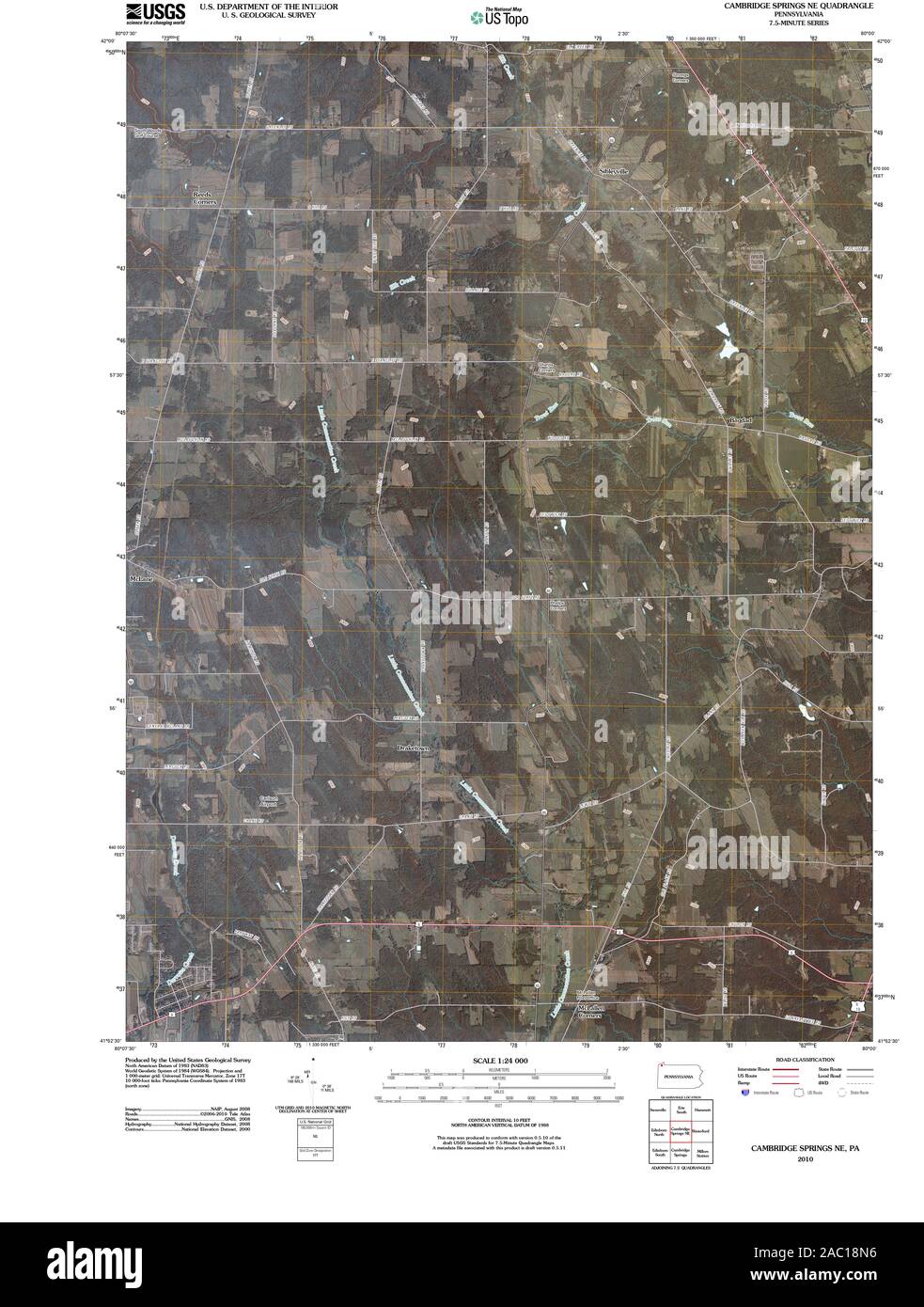 Map of cambridge springs hires stock photography and images Alamy