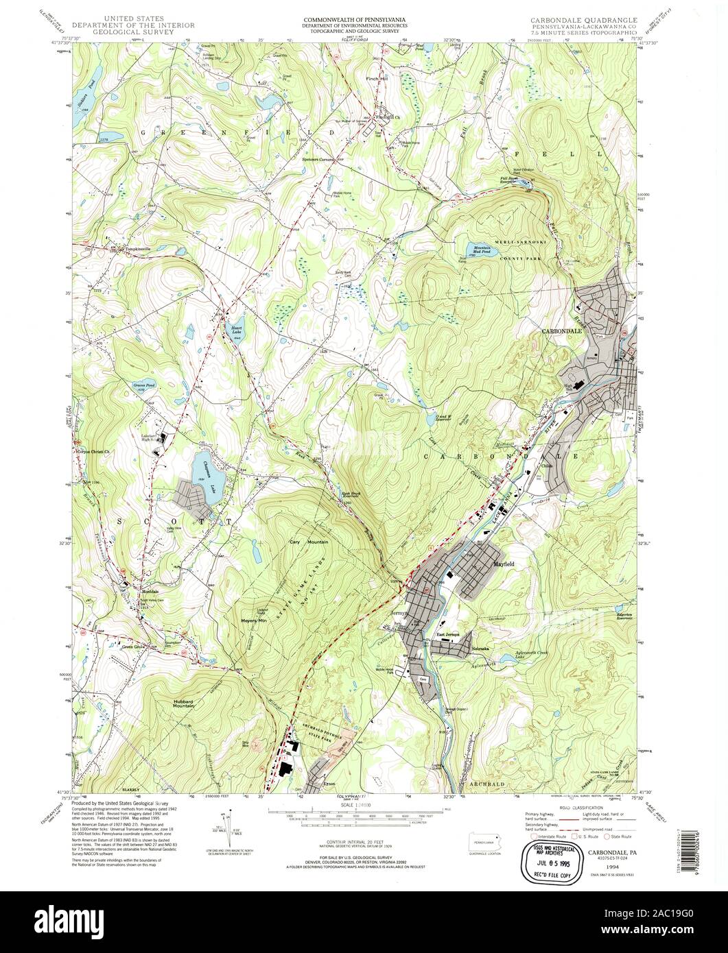 Carbondale map Cut Out Stock Images & Pictures Alamy