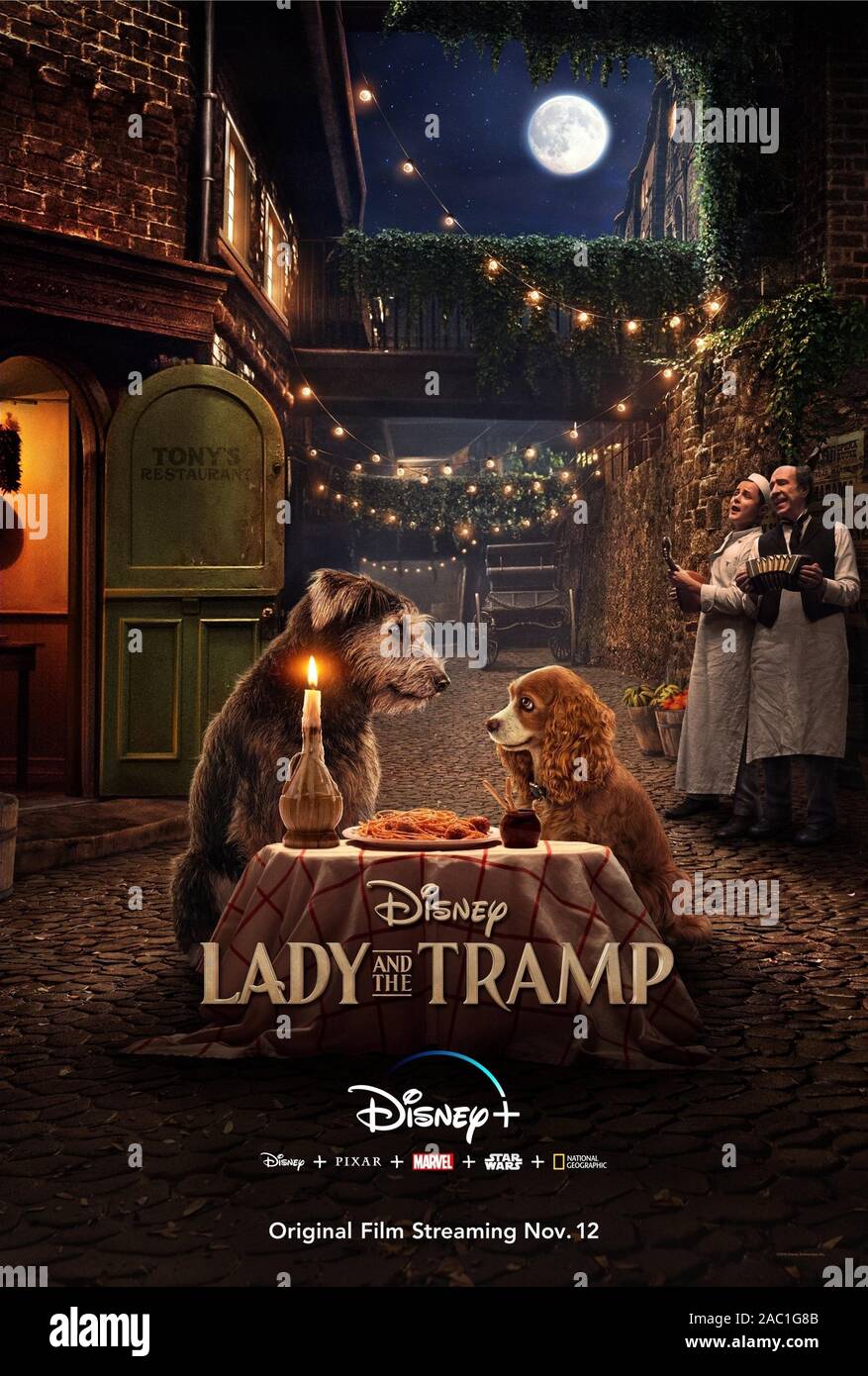 LADY AND THE TRAMP (2019), directed by CHARLIE BEAN. Credit: WALT DISNEY PICTURES / Album Stock Photo