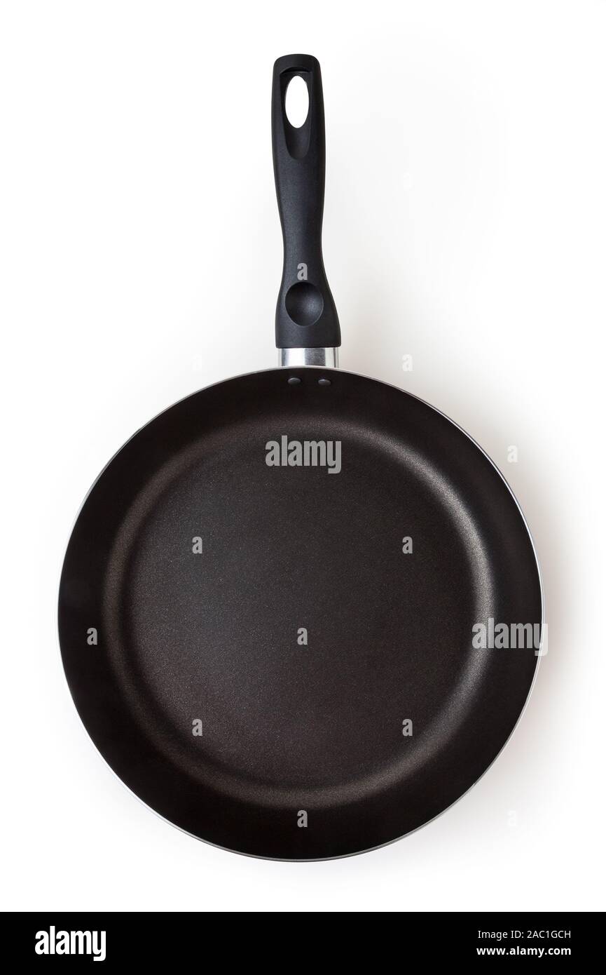 Frying pan isolated on white background with clipping path Stock Photo