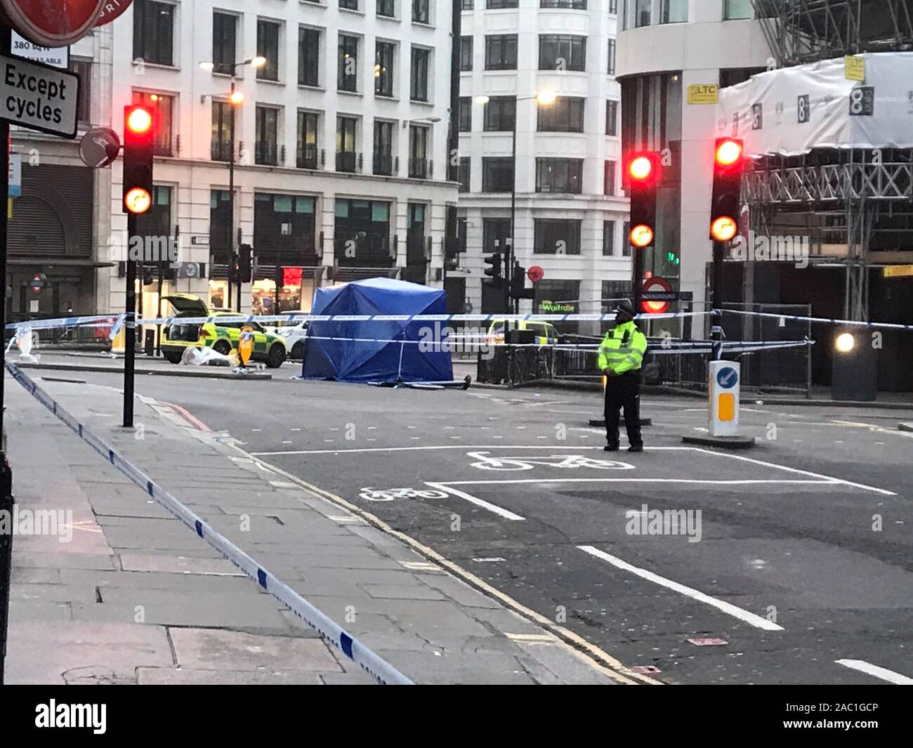 The area around London Bridge in central London after a terrorist ...