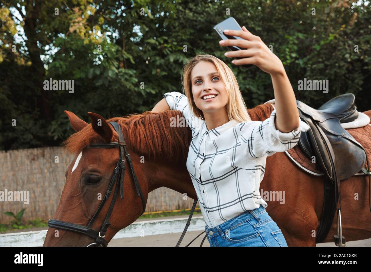 amateur riding selfie