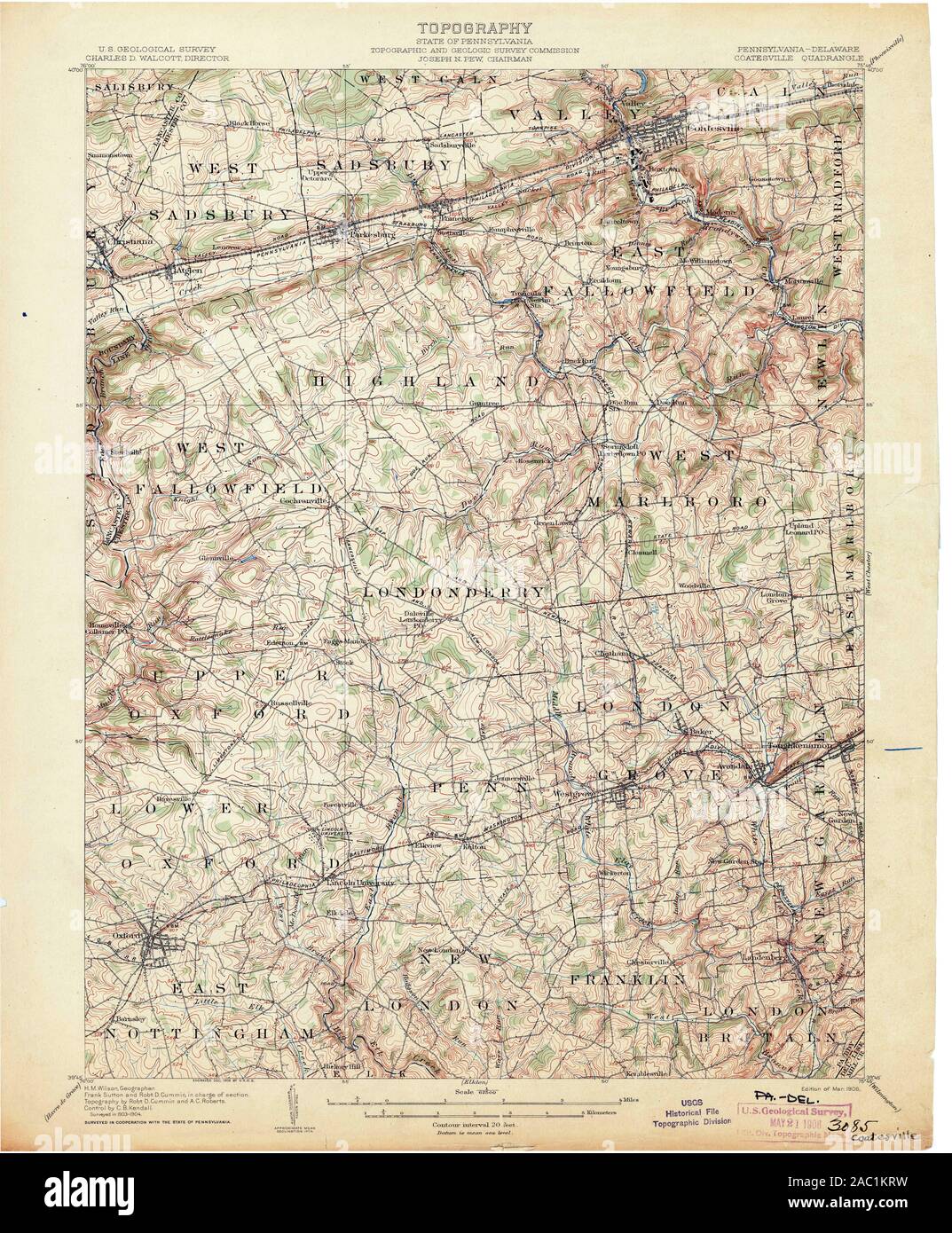 Map of coatesville hi-res stock photography and images - Alamy