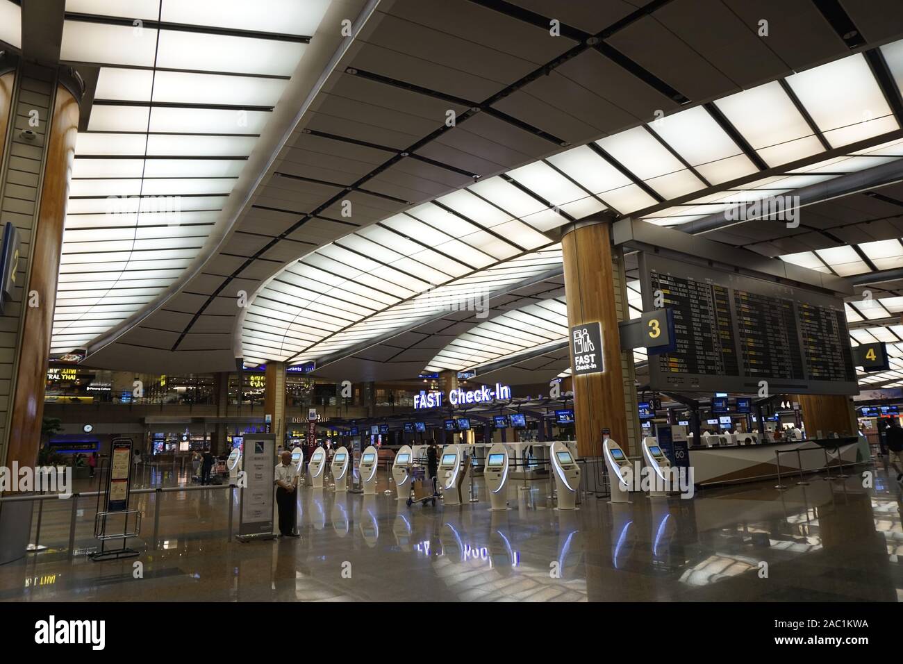 Changi airport Terminal 2. Stock Photo
