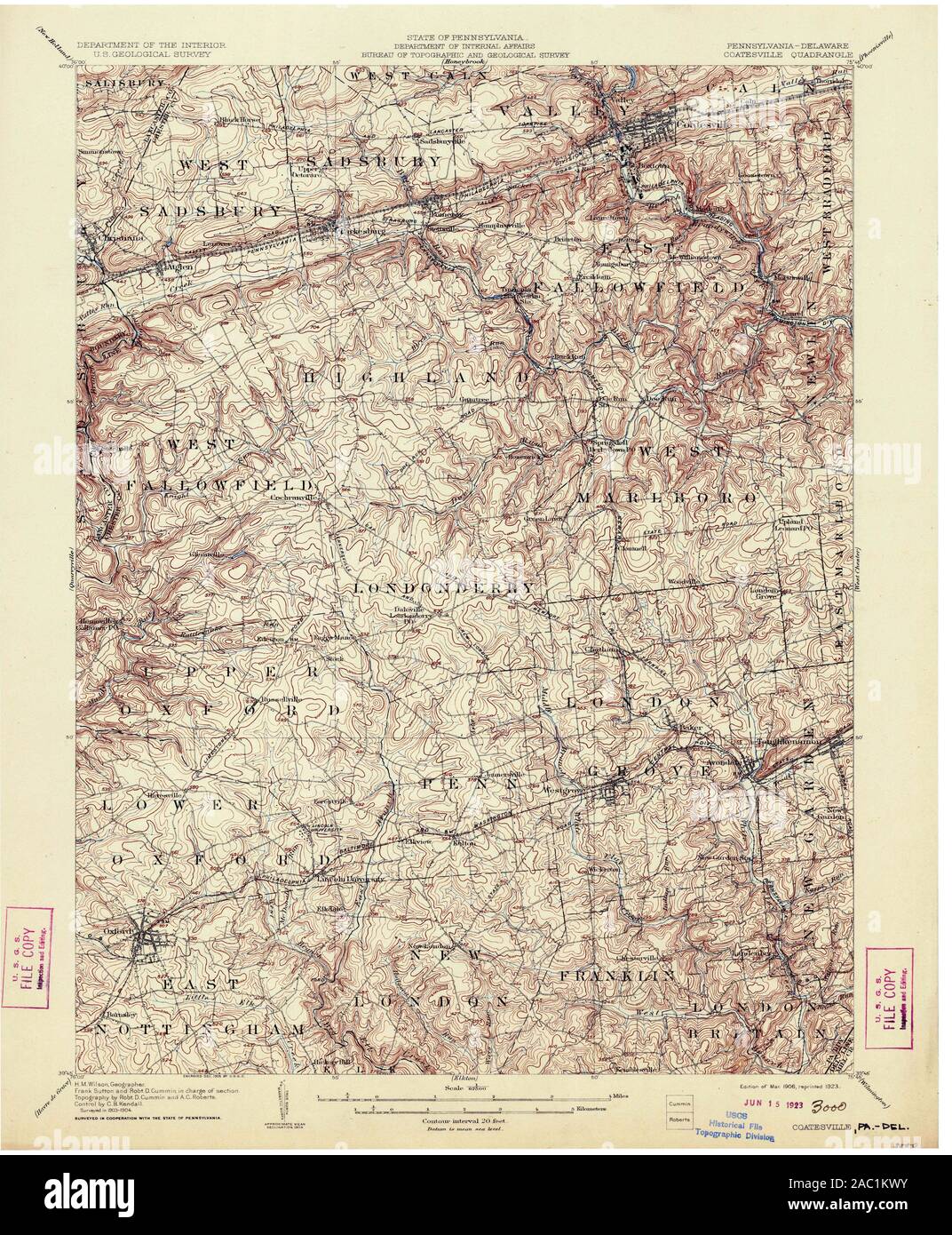 Map of coatesville hi-res stock photography and images - Alamy
