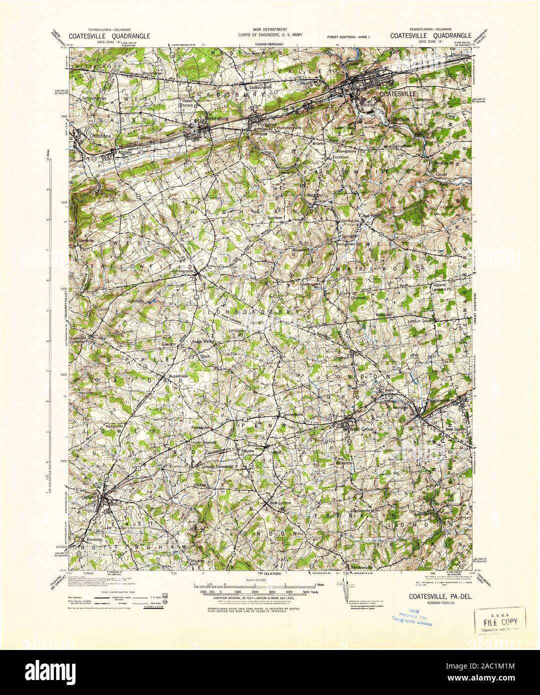 Map of coatesville hi-res stock photography and images - Alamy