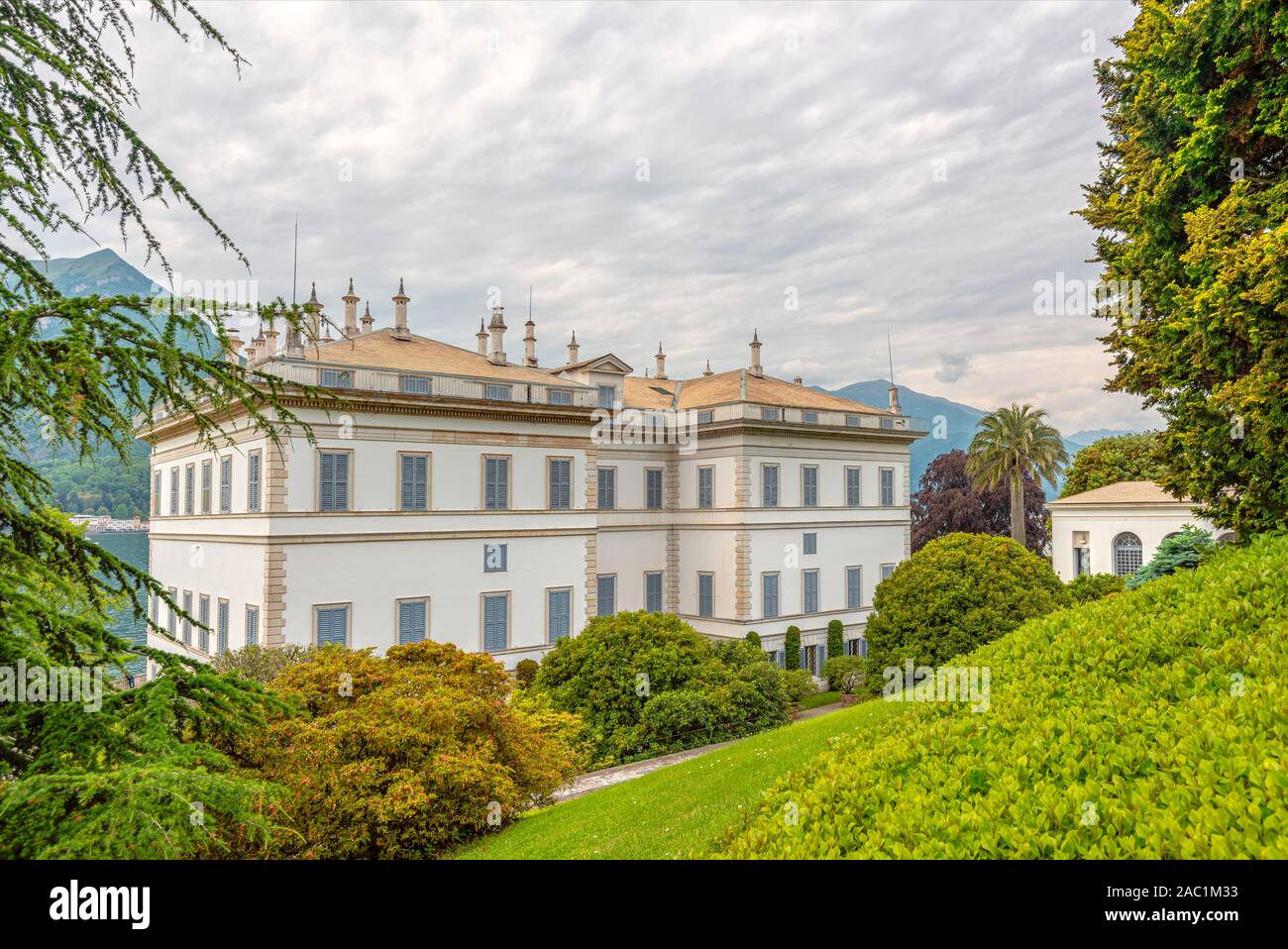 Villa Melzi D Eril, Bellagio, Lake Como, Lombardy, Italy Stock Photo