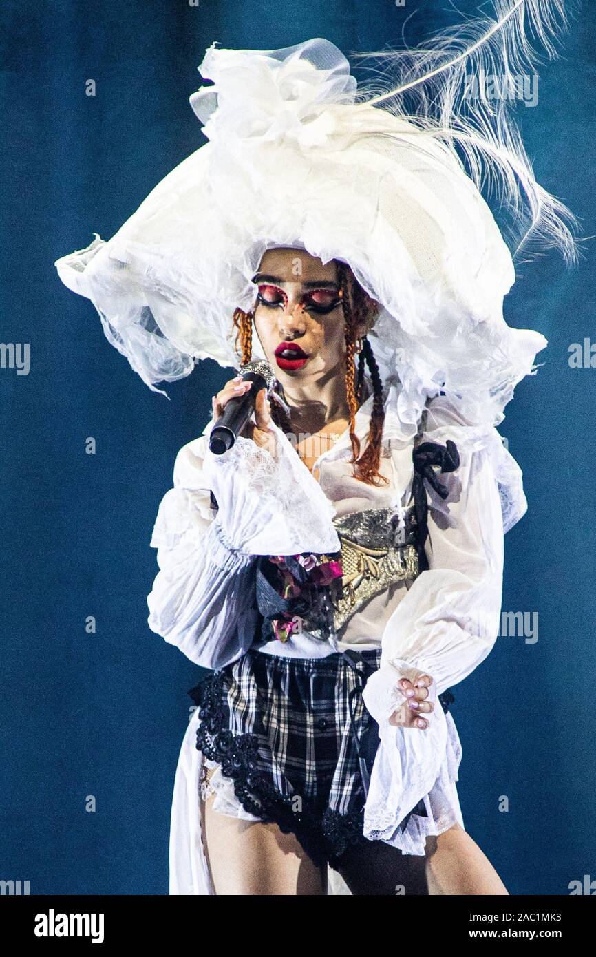 Milan Italy. 29 November 2019. The English singer/songwriter Tahliah
