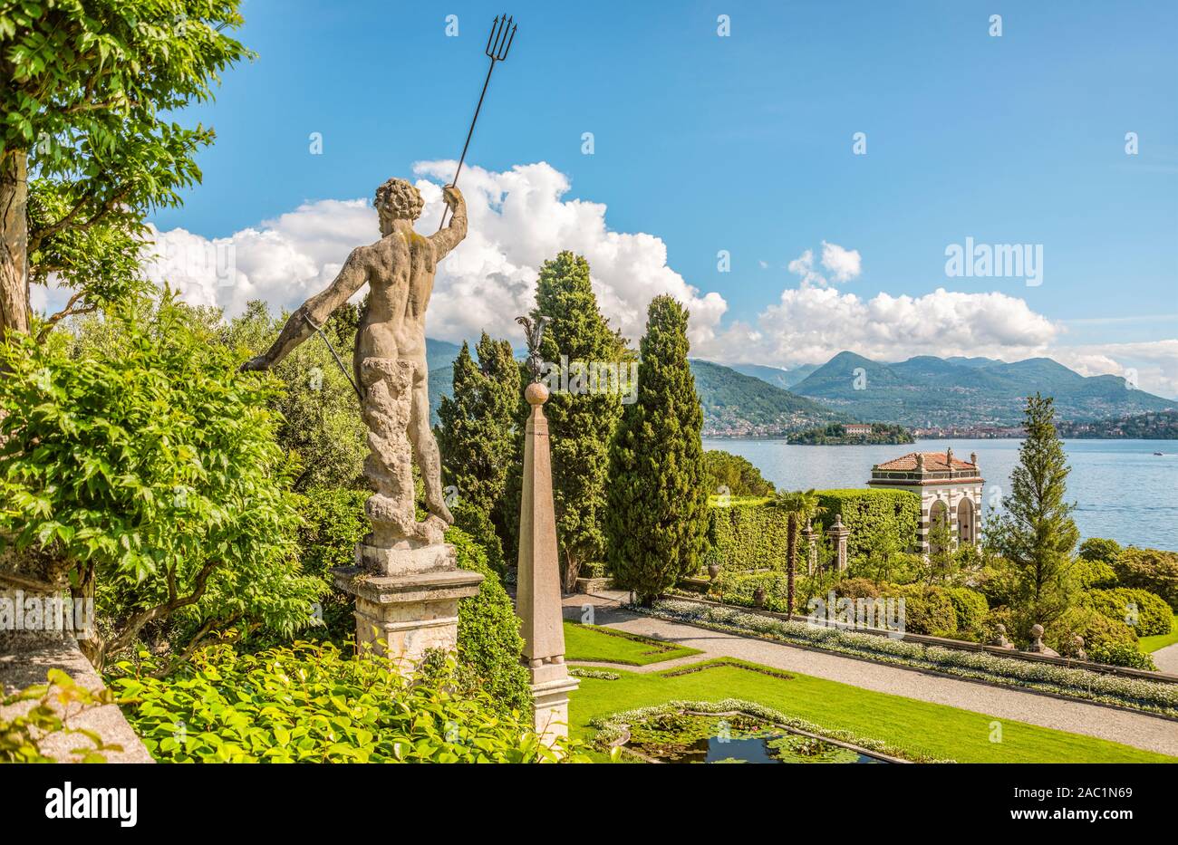 Terraced garden of Palazzo Borromeo at Isola Bella, Lago Maggiore