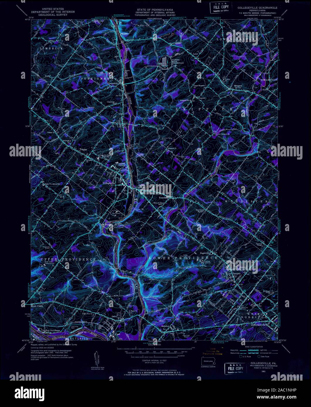 Collegeville pennsylvania map hires stock photography and images Alamy