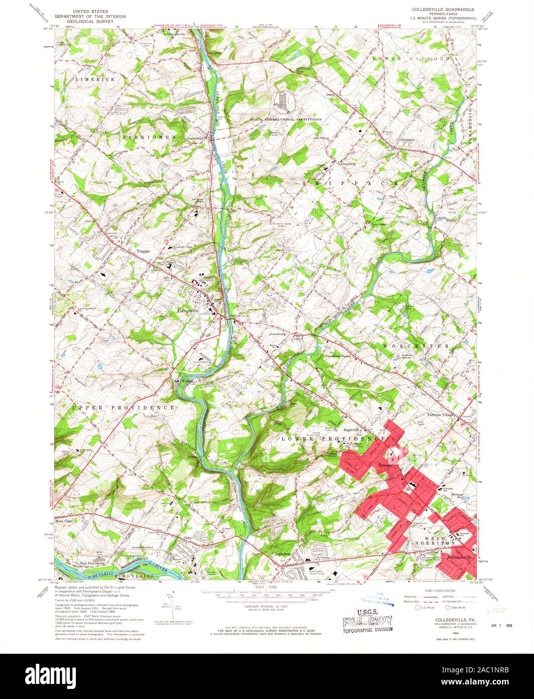 Collegeville pennsylvania map hires stock photography and images Alamy