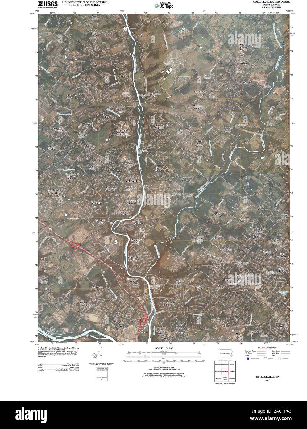 Collegeville pennsylvania map hires stock photography and images Alamy