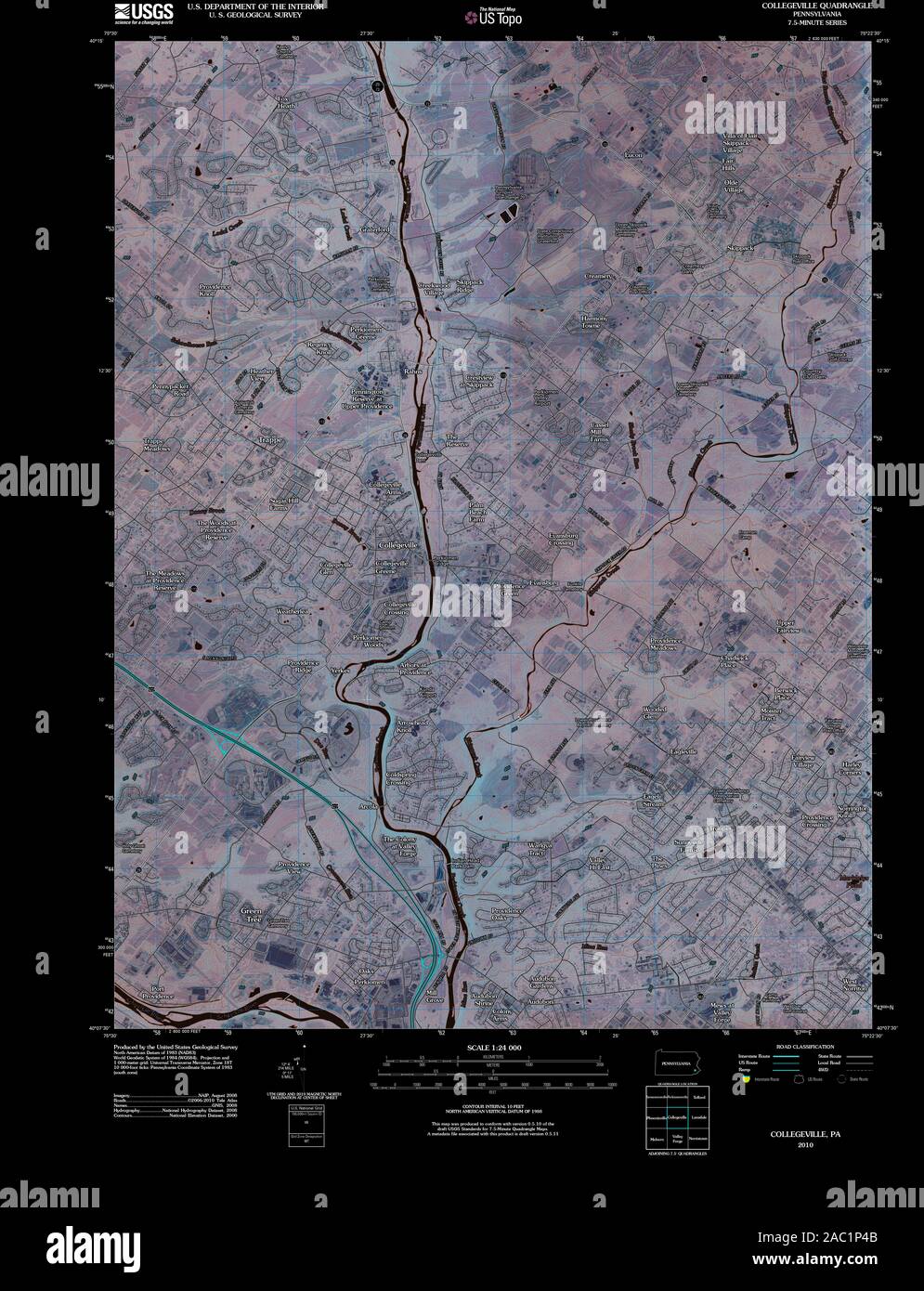 Collegeville pennsylvania map hires stock photography and images Alamy