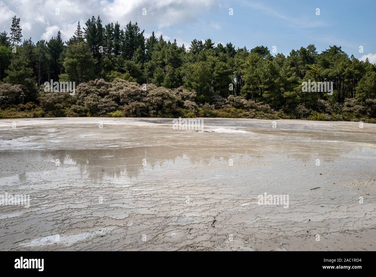 Wai-O-Tapu Thermal Wonderland park near Rotorua, New Zealand, Aotearoa Stock Photo
