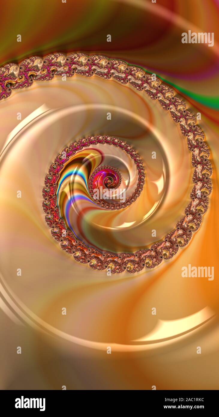 Artfully 3D rendering fractal, fanciful abstract illustration and ...