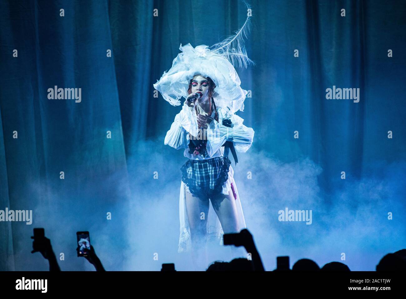 Milan Italy. 29 November 2019. The English singer/songwriter Tahliah