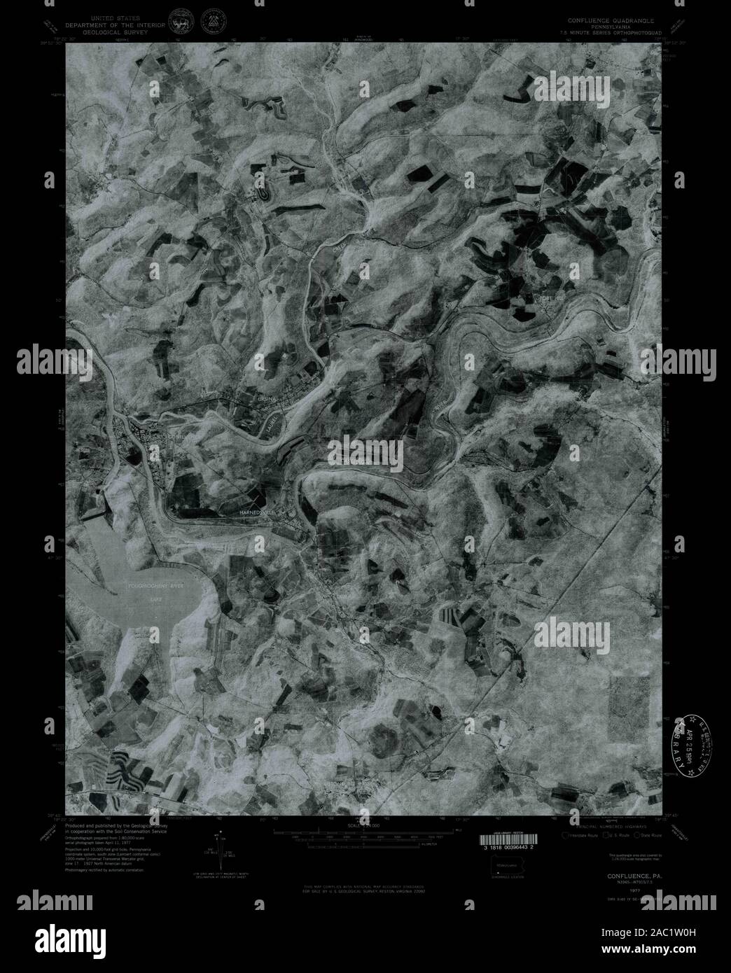 Confluence pennsylvania map hires stock photography and images Alamy