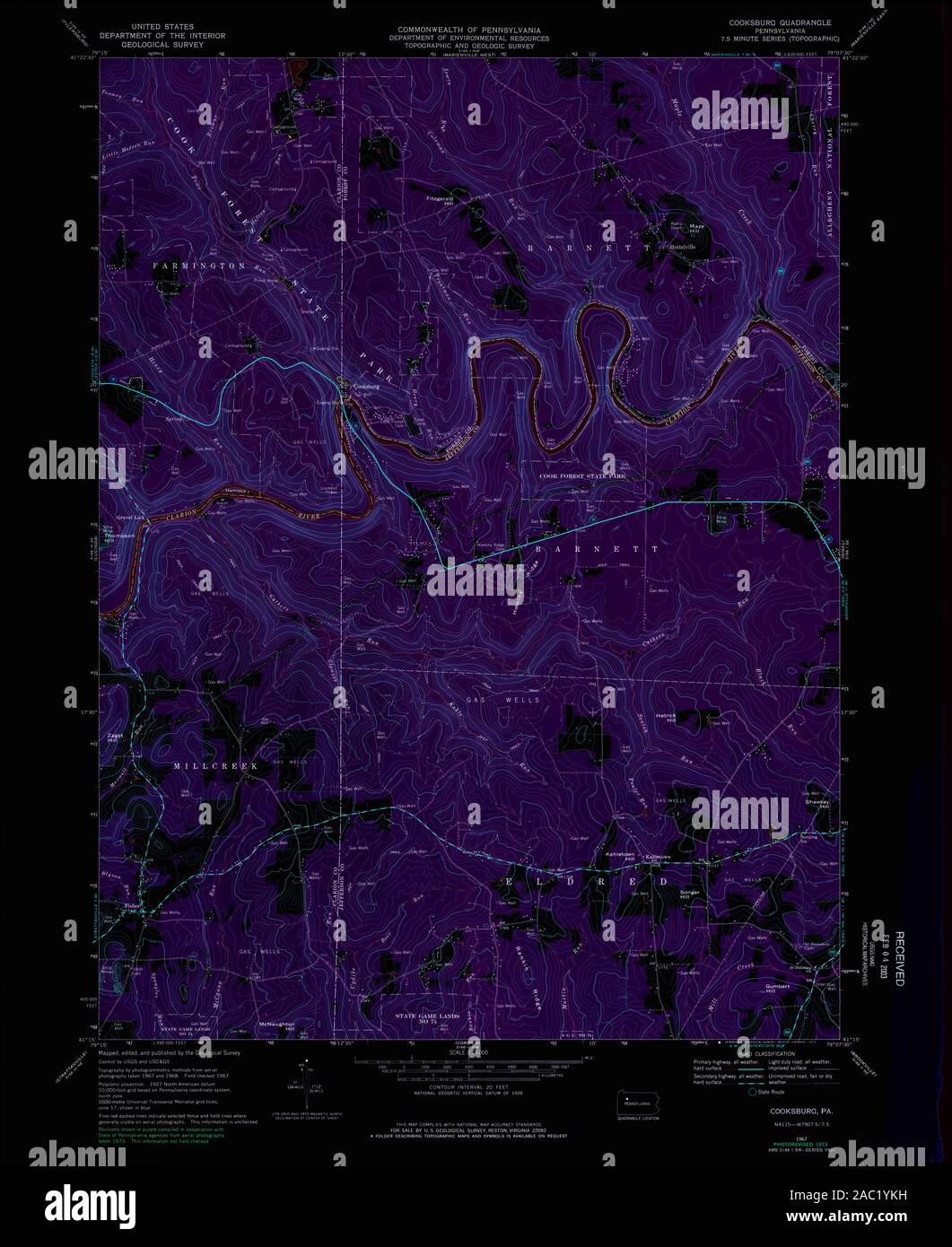 Map of cooksburg hires stock photography and images Alamy