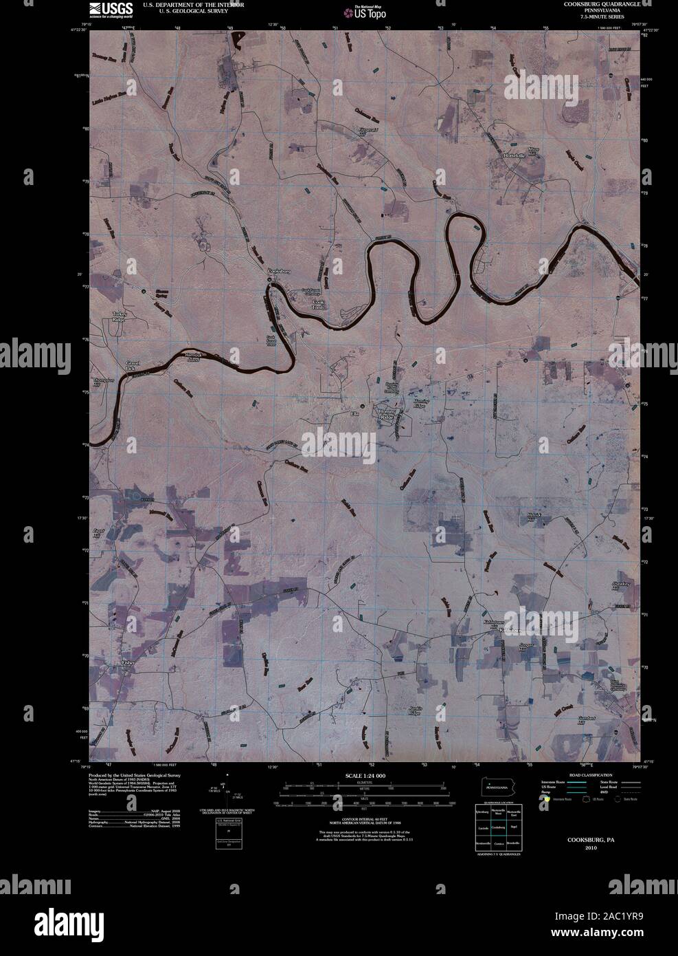 Map of cooksburg hires stock photography and images Alamy