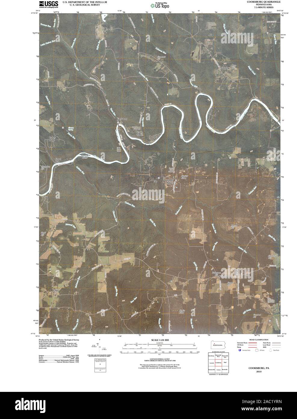 Map of cooksburg hires stock photography and images Alamy