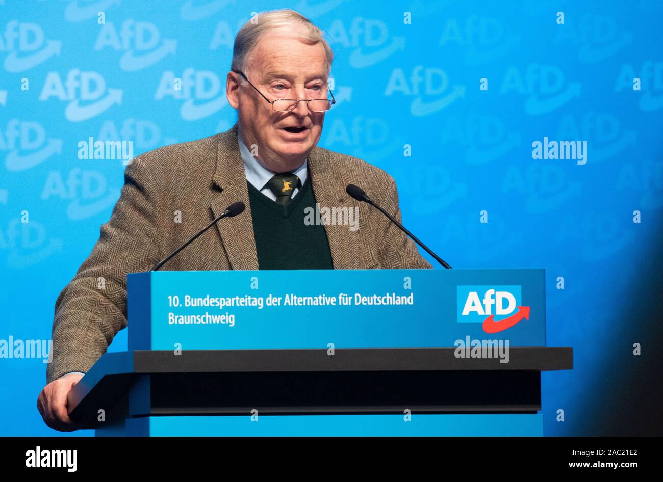 Brunswick, Germany. 30th Nov, 2019. Alexander Gauland, AfD federal ...