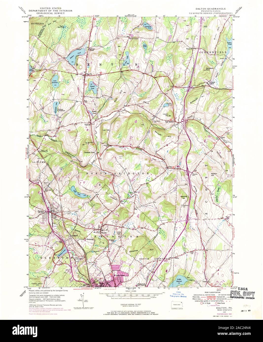 Map of dalton Cut Out Stock Images & Pictures Alamy