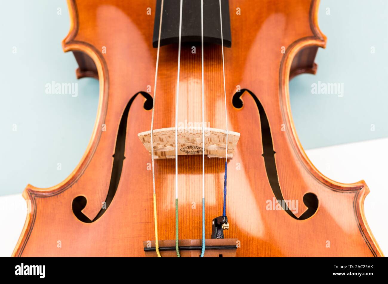violin harmonic table high angle view close up Stock Photo Alamy